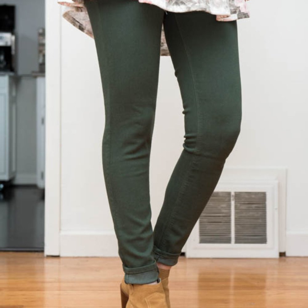 Dark Green Maternity Skinny Jean from Just Black